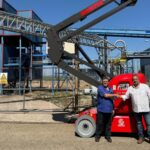 ENTREGA DE LA PLATAFORMA ELEVADORA MANITOU 150 AETJ-C EN VILLANUEVA DEL ARZOBISPO (JAÉN) - GRUPEMA