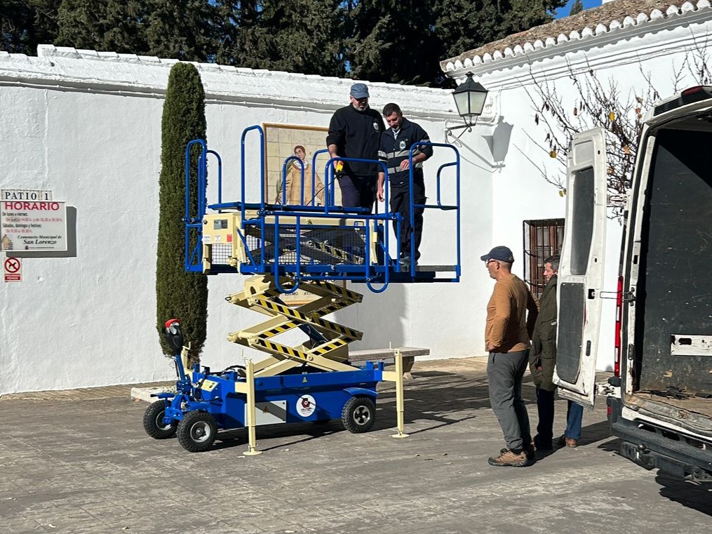 ENTREGA DE LA PLATAFORMA PORTAFÉRETROS MTC 2PT ECOLOGIC 4R EN RONDA (MÁLAGA) - GRUPEMA