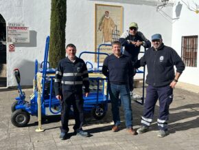 ENTREGA DE LA PLATAFORMA PORTAFÉRETROS MTC 2PT ECOLOGIC 4R EN RONDA (MÁLAGA) - GRUPEMA